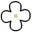 4 petals, without information about the color