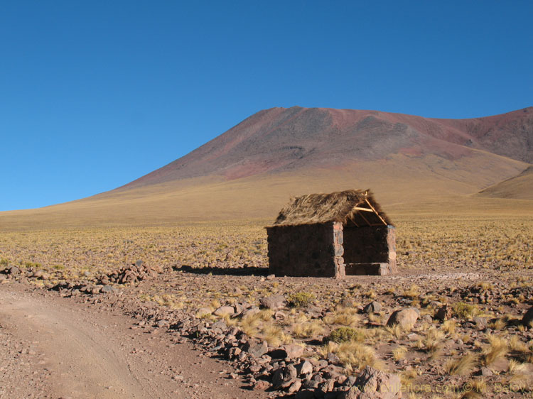 Bus stop?!:...at  4200 m. And not a single person or house in sight.