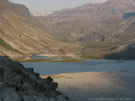 A closer view of Mondaca Lake, Chile.