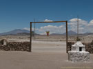 An image of Ollagüe with Road, Railroad, and a Gate.