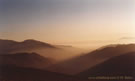 An image of Santiago covered by smog, as seen from Farellones.