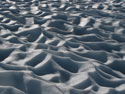 Snow Waves:  An abstract image of melting snow, Chile.