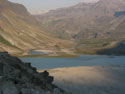 Last Rays:  A closer view of Mondaca Lake, Chile.