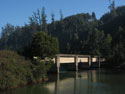 Railway Bridge:  An image of railway bridge on the Pacific coast near Lota.